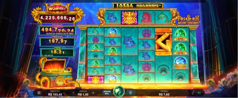 Ancient Fortunes Poseidon Wowpot Megaways – Onde Jogar Online